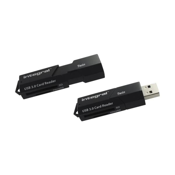 Kortläsare - INTEGRAL - USB 3.0 - SD & microSD - Ultra snabba överföringar - Kompakt