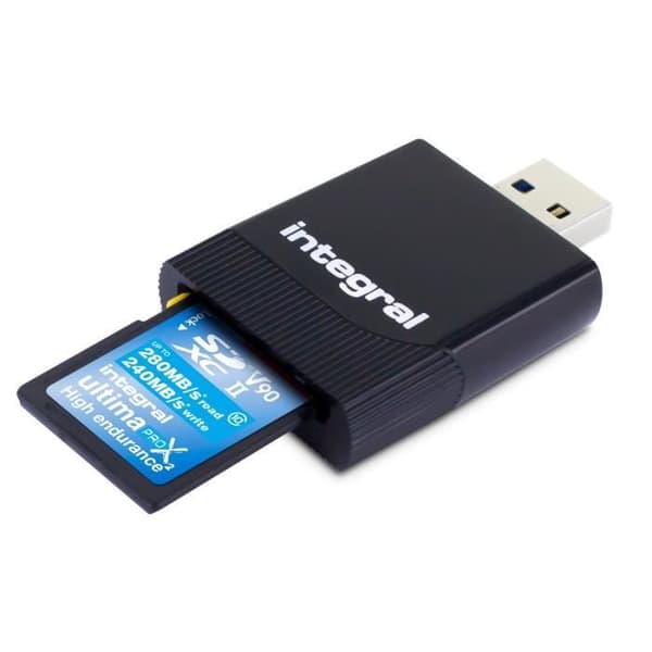 INTEGRAL EUROPE UHS-II SDHC/SDXC kortläsare kompatibel PC&MAC