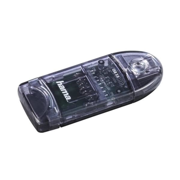 Kortläsare - USB-3.0 - Antracit - SD/microSD - 2 platser - LED-indikator