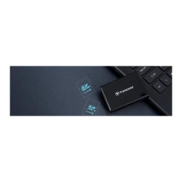 Transcend RDF9 allt-i-ett kortläsare (SDHC UHS-I, SDXC UHS-I, microSDHC UHS-I, microSDXC UHS-I, SDHC UHS-II, SDXC UHS-II,...