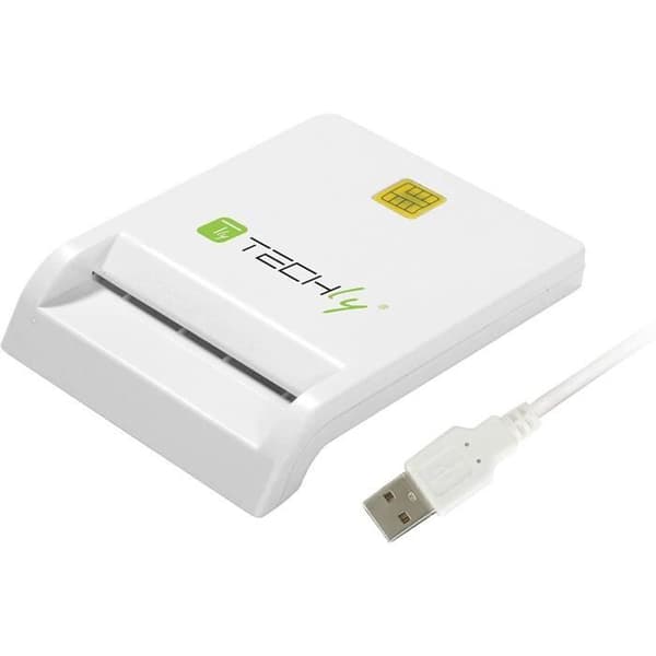 Smart Card Reader/Writer USB 2.0 Compact White I-Card cam-usb2ty Vit