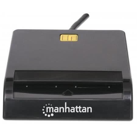 Manhattan 102049 USB 2.0 Smart Card Reader - Svart