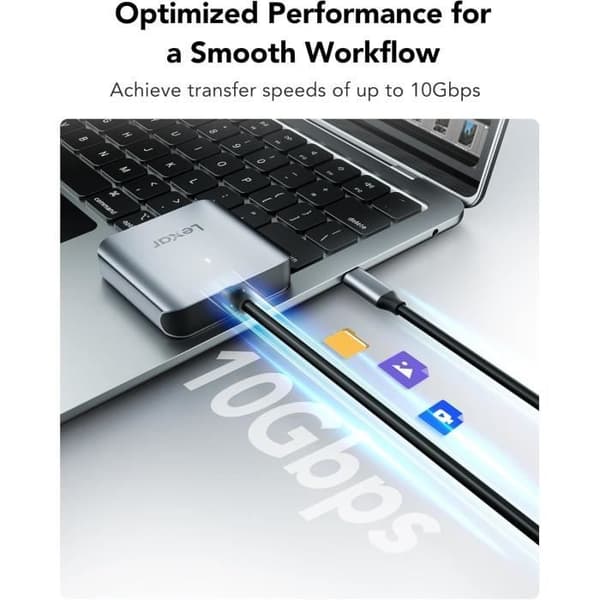 Minneskortläsare - Lexar - RW510 - CFexpress Typ B - 10Gbps - USB 3.2 Gen 2
