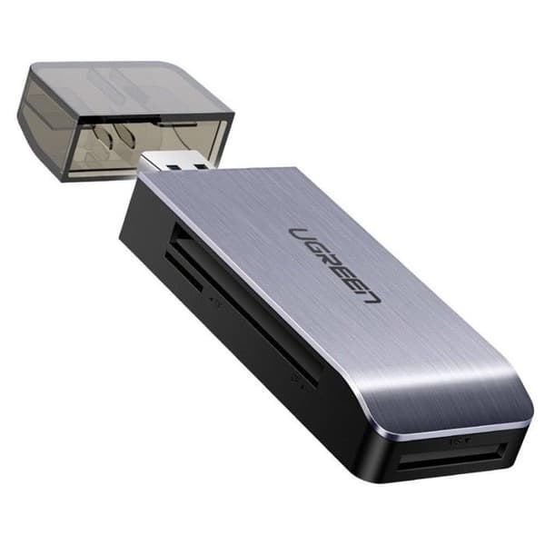 USB 3.0 Kortläsare - UGREEN - SD Micro SD TF MS CF Adapter - Aluminium - Grå