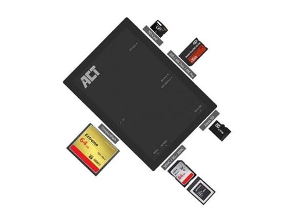 Minneskortläsare - ACT - AC6370 - USB 3.2 Gen 1 - Kompakt design - 5 års garanti