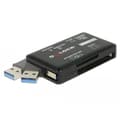 Miniatyrbild 1 av 4: DELOCK 91758 MINNESKORTSLÄSARE USB 3.2 GEN 1 (3.1 GEN 1) SVART