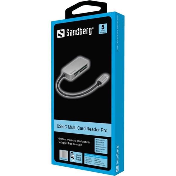 SANDBERG 136-38 MINNESKORTSLÄSARE USB 3.2 GEN 1 (3.1 GEN 1) TYP