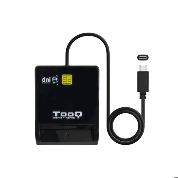 TooQ DNIe SIM USB-C smartkortläsare Svart
