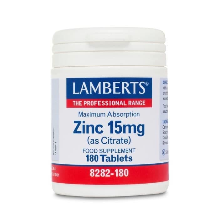 Lamberts Zink 15mg, 180 tabletter