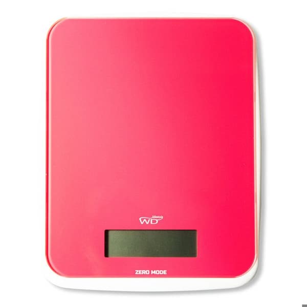 BILANCIA DIGITALE DA CUCINA CON DISPLAY LCD ROSSO CORALLO WD LIFESTIL