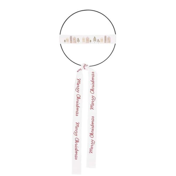 God Jul broderisats metallcirkel Ø 15 cm