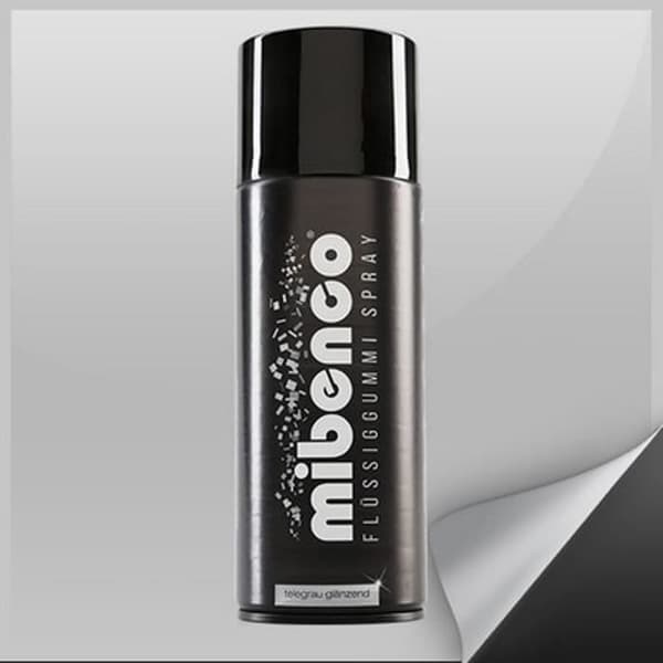 Mibenco FLYTANDE GUMMI SPRAY 400 ML LJUSGRÅ TV - MIBENCO