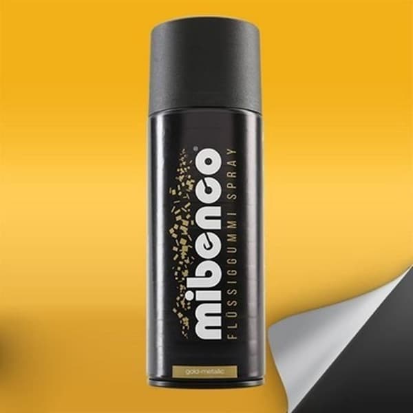 Mibenco FLYTANDE GUMMI SPRAY 400 ML GULD METALLIC MATE - MIBENCO