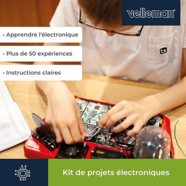 Velleman Electronics Project Kit för barn från 8 år och uppåt