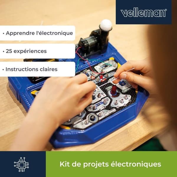 Velleman Electronics Project Kit för barn från 8 år och uppåt