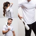 Miniatyrbild 4 av 4: Masseur INN® Forme de dauphin Hela kroppen axlar nacke midja och ben USB-laddning 10 intensitetsnivåer och 12 lägen vit