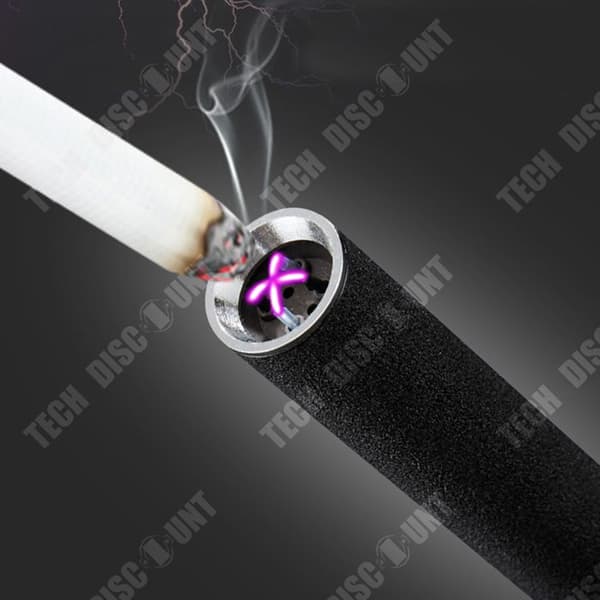 TD® Blow a Blow Vindtät cigarettändare Bärbar mini luftflödessensor Switch Tändare USB Uppladdningsbar Dual Arc tändare