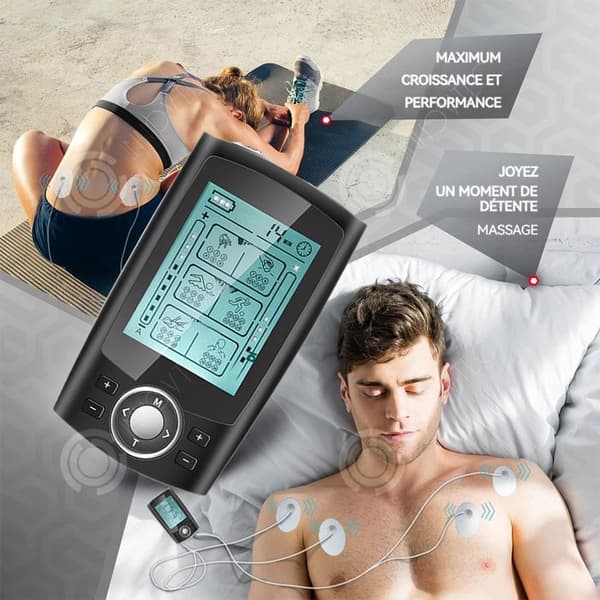 INN Muskelsimulator 36 lägen 20 hastigheter Snabbladdning Typ-C bikanal Bakgrundsbelyst LCD-skärm elektroden muskelstimulator