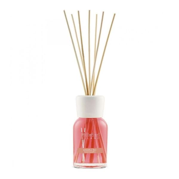 DIFFUSOR 250ML MED PINSER NATUR - OSMONTHUS DEW MILLEFIORI MILANO Röd, Vit, Trä