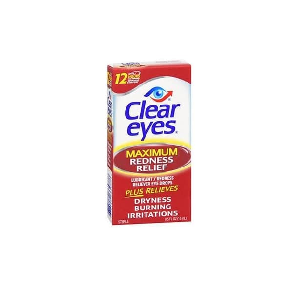Ögondroppar - Clear Eyes Maximum Rödhetslindring 15ml