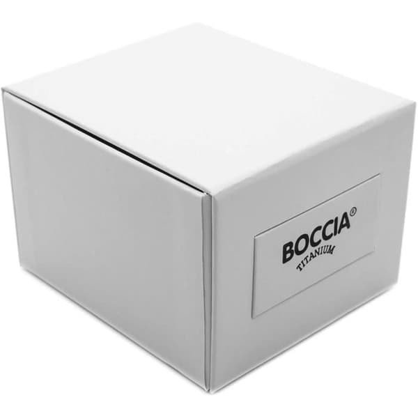 Boccia Quartz Watch med äkta läderarmband - 3314-01