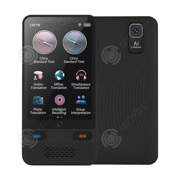 INN Instant Voice Translator 3,54 tum 1500mAh 4-kärnig processor 138 språk snabböversättare med offline wifi-hotspot