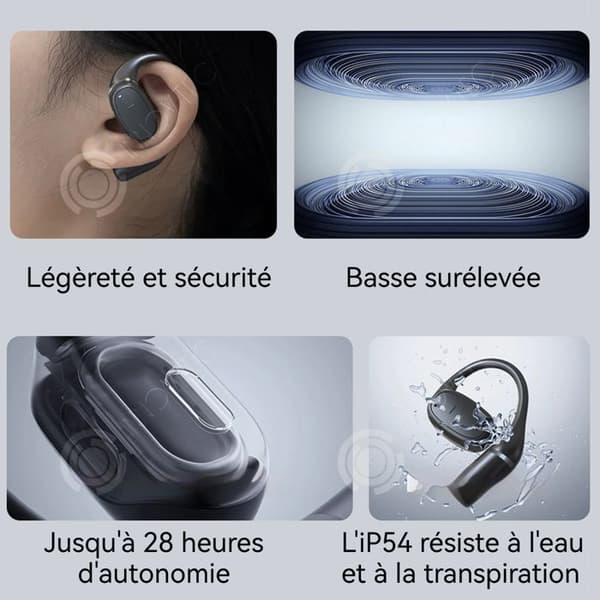 INN Översättningshörlurar 200 språk bluetooth 5.3 översättningsenhet översättningsapparat översättningshörlurar