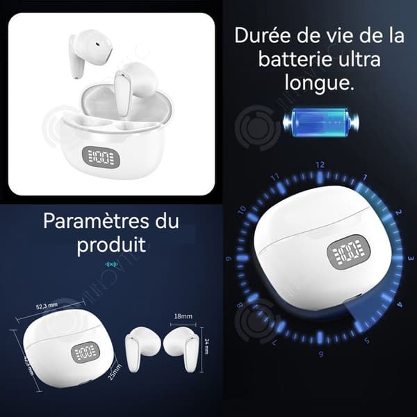 INN Översättningshörlurar 4 lägen i 144 språk Bullerdämpning Bluetooth 5,1 Översättningsheadset 10M överföringsavstånd