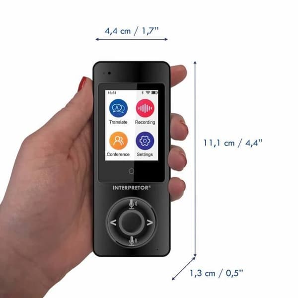LEXIBOOK Interpretor® Instant röstöversättare baserad på artificiell intelligens - 45 språk