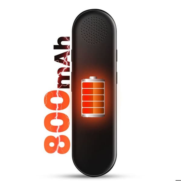 Bärbar ultrakompakt Bluetooth AI röstöversättare svart