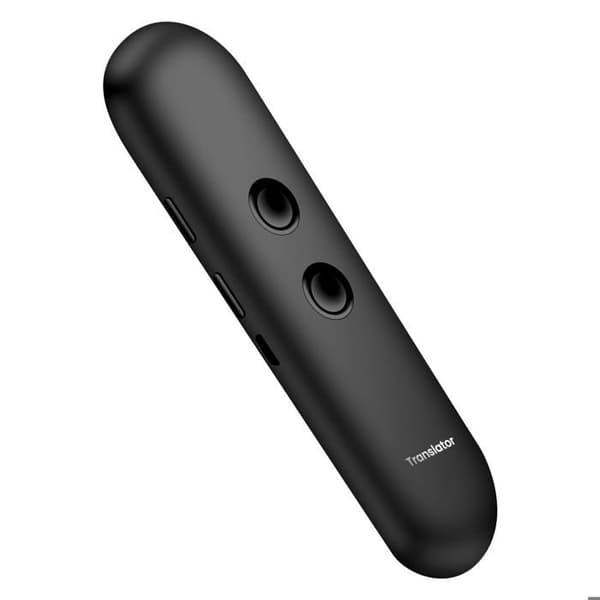Bärbar ultrakompakt Bluetooth AI röstöversättare svart