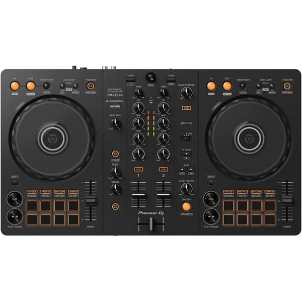 Pioneer DJ DDJ-FLX4 2-kanalig rekordbox DJ Controller - Svart