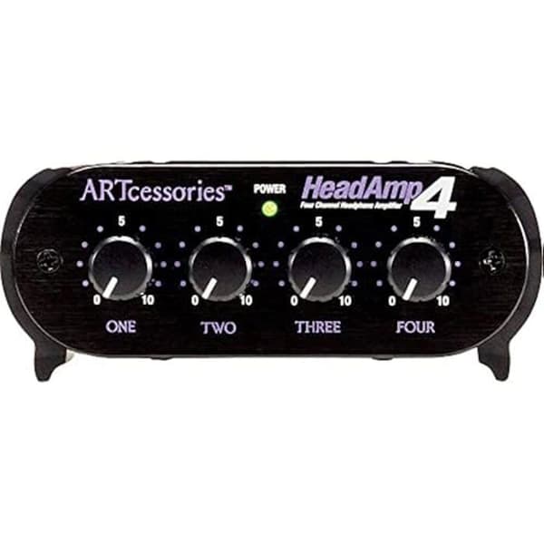 Hörlursförstärkare - ART - HEADAMP4 - 8 utgångar - 20 dB förstärkning - Optimal ljudkontroll