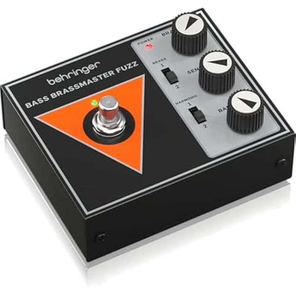 Basseffektpedal - BEHRINGER - Bass Brassmaster Fuzz - Basdistortion - Kompakt - Lätt att använda