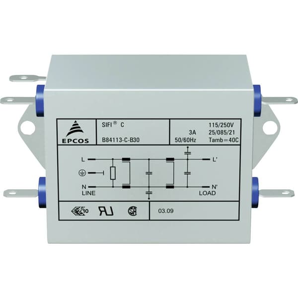 TDK B84113CB110 B84113CB110 Brusfilter Flamhämmande 250 V/AC 10 A 3.6 mH (L x B x H) 159 x 50.8 x 44.5 mm 1 st