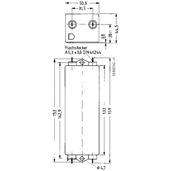 TDK B84115EB110 B84115EB110 Brusfilter Flamhämmande 250 V/AC 10 A 47 µH (L x B x H) 159 x 50.8 x 44.5 mm 1 st