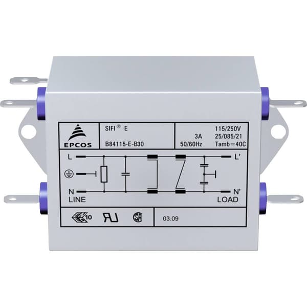TDK B84115EB110 B84115EB110 Brusfilter Flamhämmande 250 V/AC 10 A 47 µH (L x B x H) 159 x 50.8 x 44.5 mm 1 st