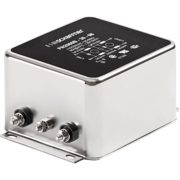 Schaffner FN 2060-6-06 FN 2060-6-06 Brusfilter 250 V/AC 6 A 0.97 mH (B x H) 71 mm x 46.6 mm 1 st