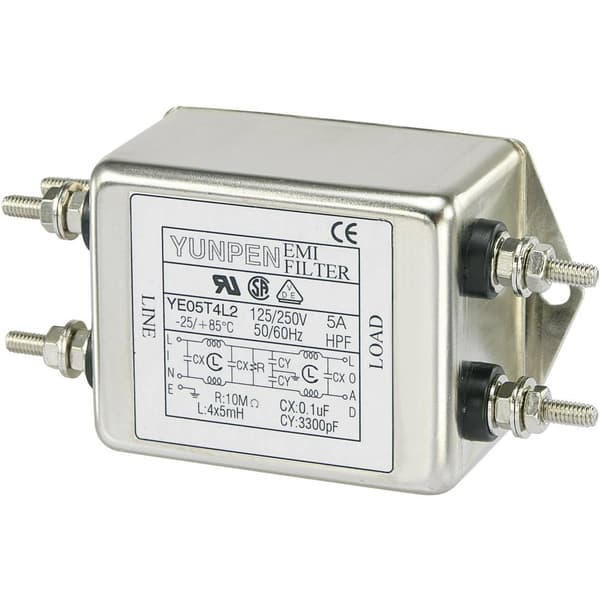 Yunpen YE05T4L2 YE05T4L2 Brusfilter 250 V/AC 5 A 5 mH (L x B x H) 75 x 51 x 37 mm 1 st