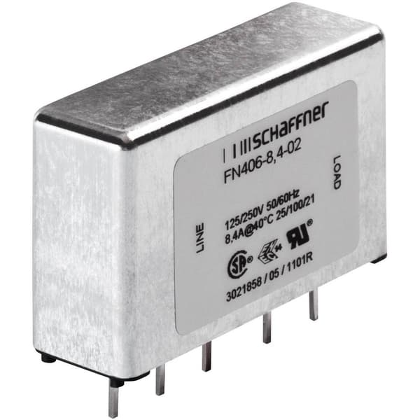 Schaffner FN 406-3-02 FN 406-3-02 Brusfilter 250 V/AC 3 A 2.5 mH (L x B x H) 45 x 15 x 28 mm 1 st