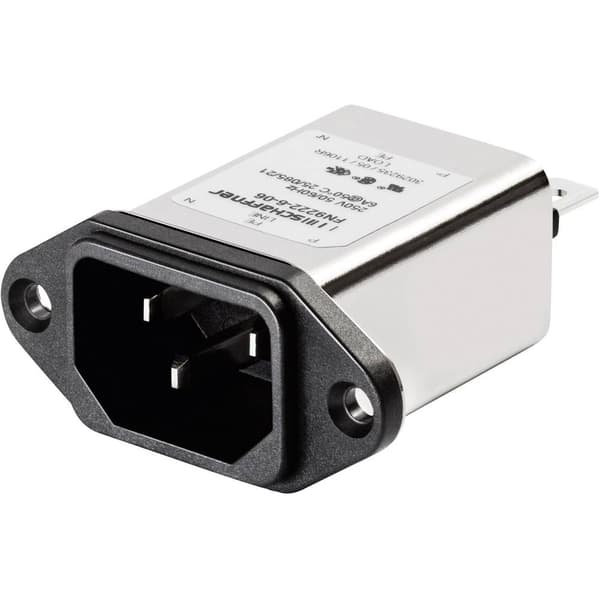 Schaffner FN 9222-3-06 FN 9222-3-06 Nätfilter med IEC-kontakt 250 V/AC 3 A 2.5 mH (B x H) 48 mm x 22.5 mm 1 st