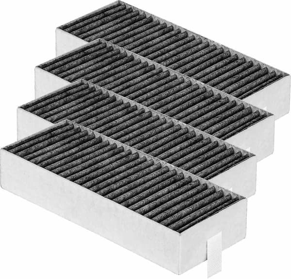 4 kpl aktiivihiilisuodattimia liesituulettimeen Siemens Hz9vrcr0 17004796 / Bosch Hez9vrcr0 17004805 / Neff Z821vr0 17004806, Gaggenau CA282111-Xin