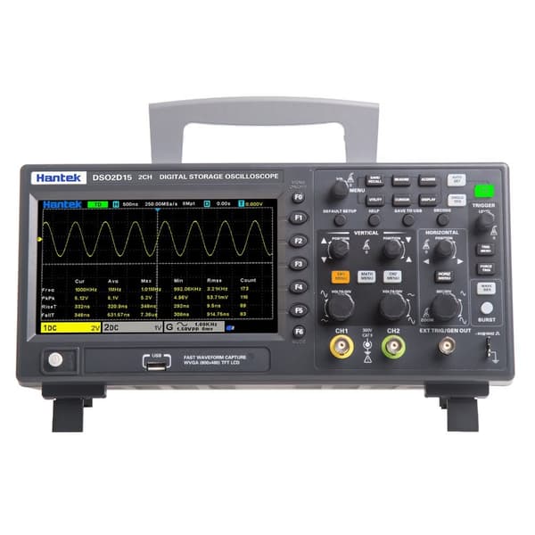 Hantek DSO2D15 Dual Kanal + AFG Digital Storage Oscilloskop 150MHz 1GSa/s Signal Generator Oscilloskop