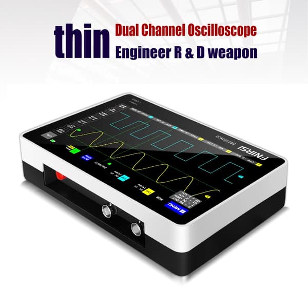 7-tommer digital 2-kanals tablet-oscilloskop 100M båndbredde 1GS/s Sampling Rate 800x480 Opløsning + Gesture Operation Oscilloskoper