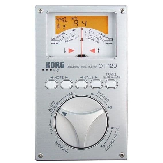 KORG EKO OT-120 kromatisk tuner Grå