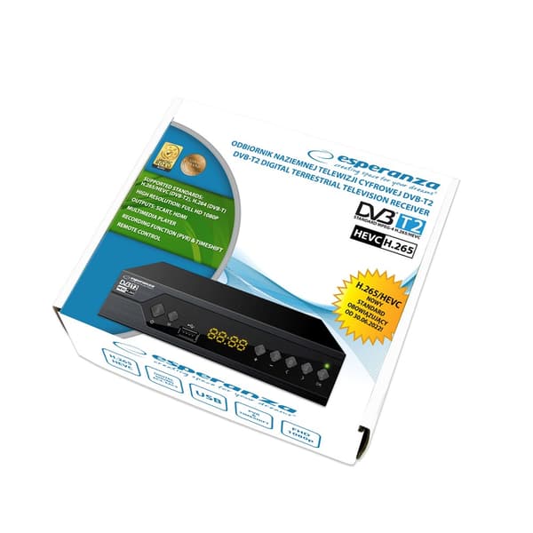 Esperanza EV107R TV set-top boks Kabel Sort