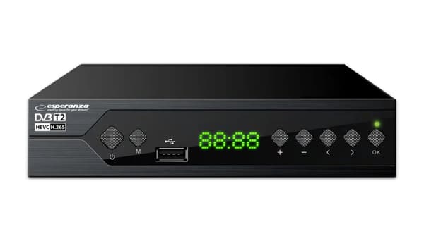 Esperanza EV107R TV set-top boks Kabel Sort