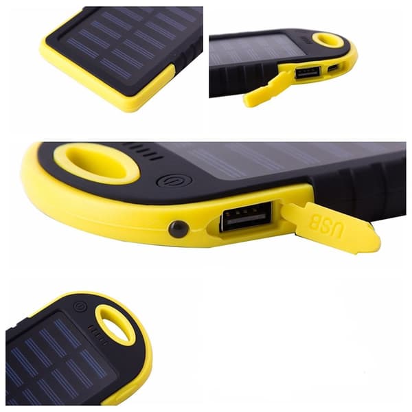 INF Powerbank 5000 mAh - vandafvisende - gul