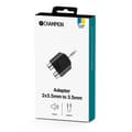 Miniatyrbild 3 av 4: Adapter 3,5mm hane - 2 x 3,5mm honor