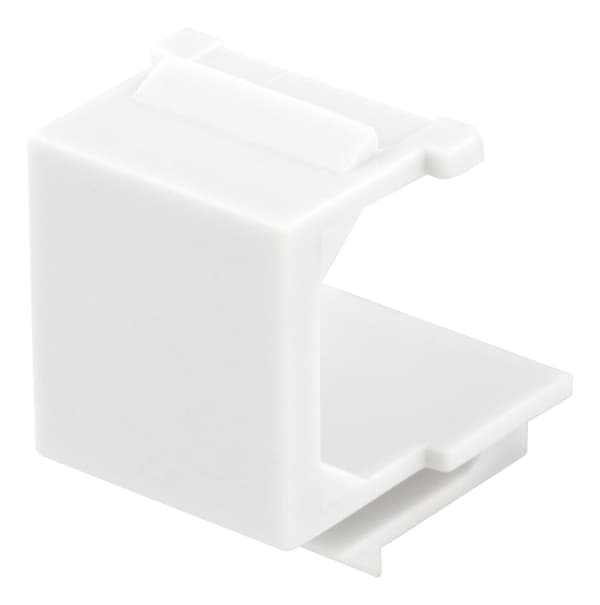 Blank cover for Keystone ports, 5-pack, white